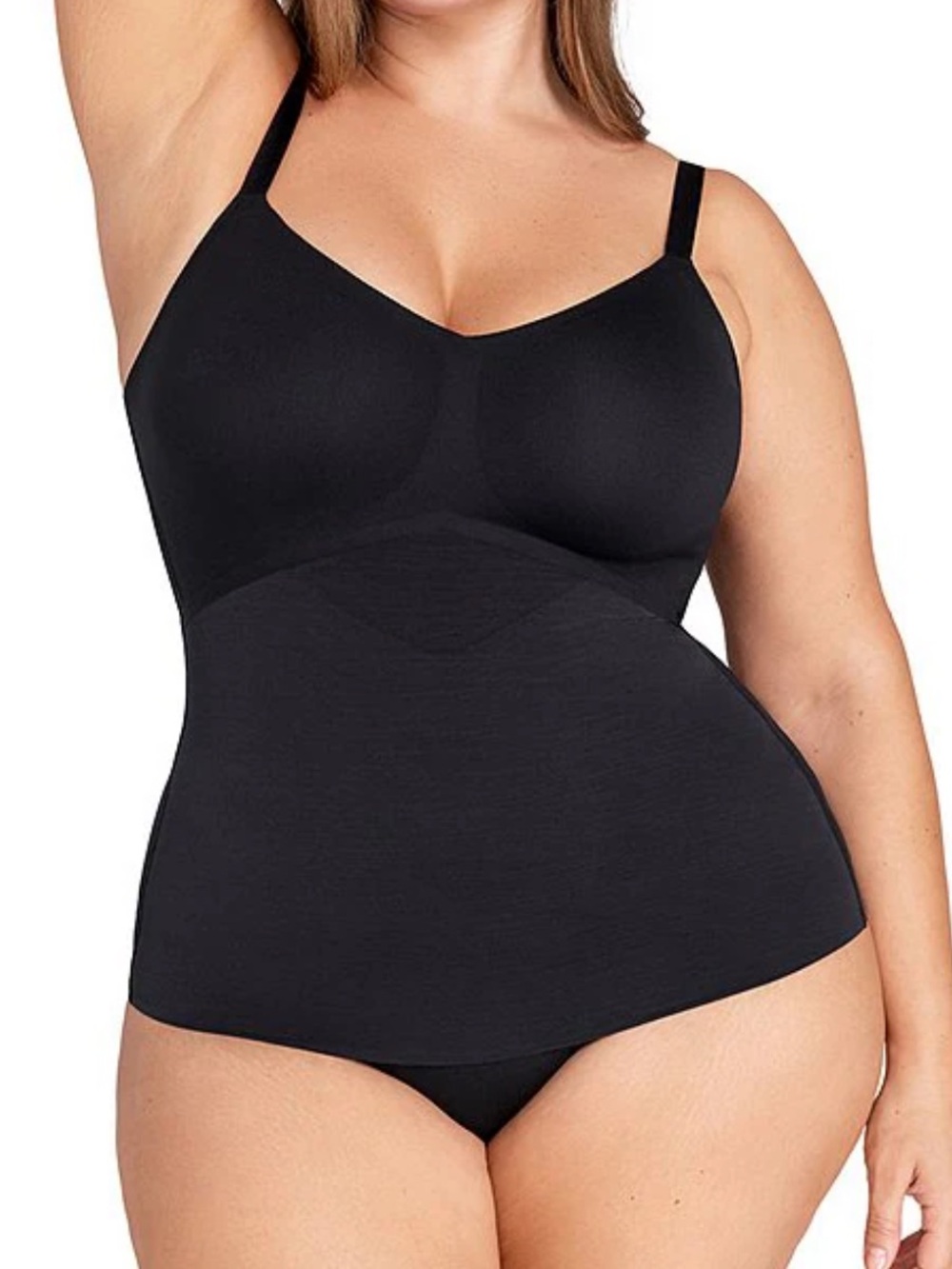 Honeylove Plus Size Liftwear Cami Shapewear Black